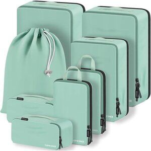 Compression Packing Cubes, Lumesner 8 Set Travel Packing Cubes for Carry on